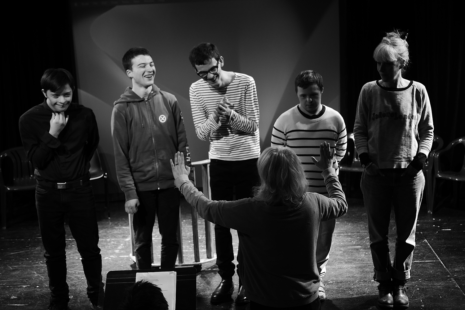 Les Renversés sur scène